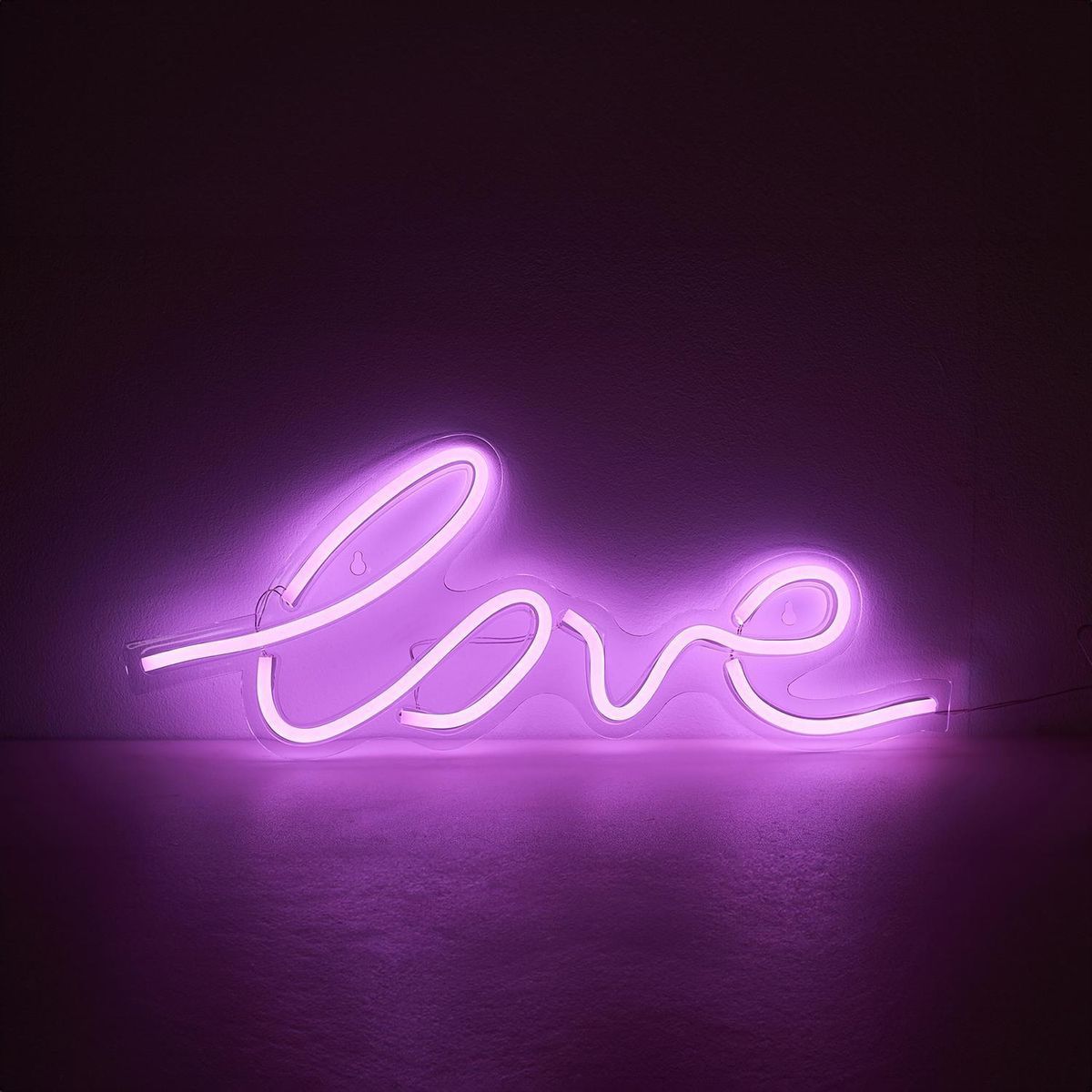 JUST HOME COLLECTION - Lámpara Led Love Multicolor 45x17.5 cm