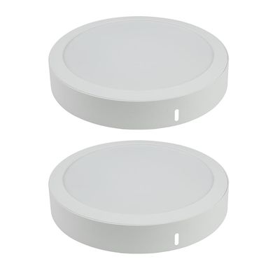 Imagen 2 del producto Pack 2 Panel Led Sobrepuesto Circular Blanco 18W Luz Fría