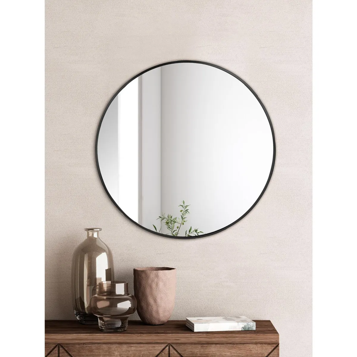 JUST HOME COLLECTION - Espejo Decorativo Redondo 100 cm