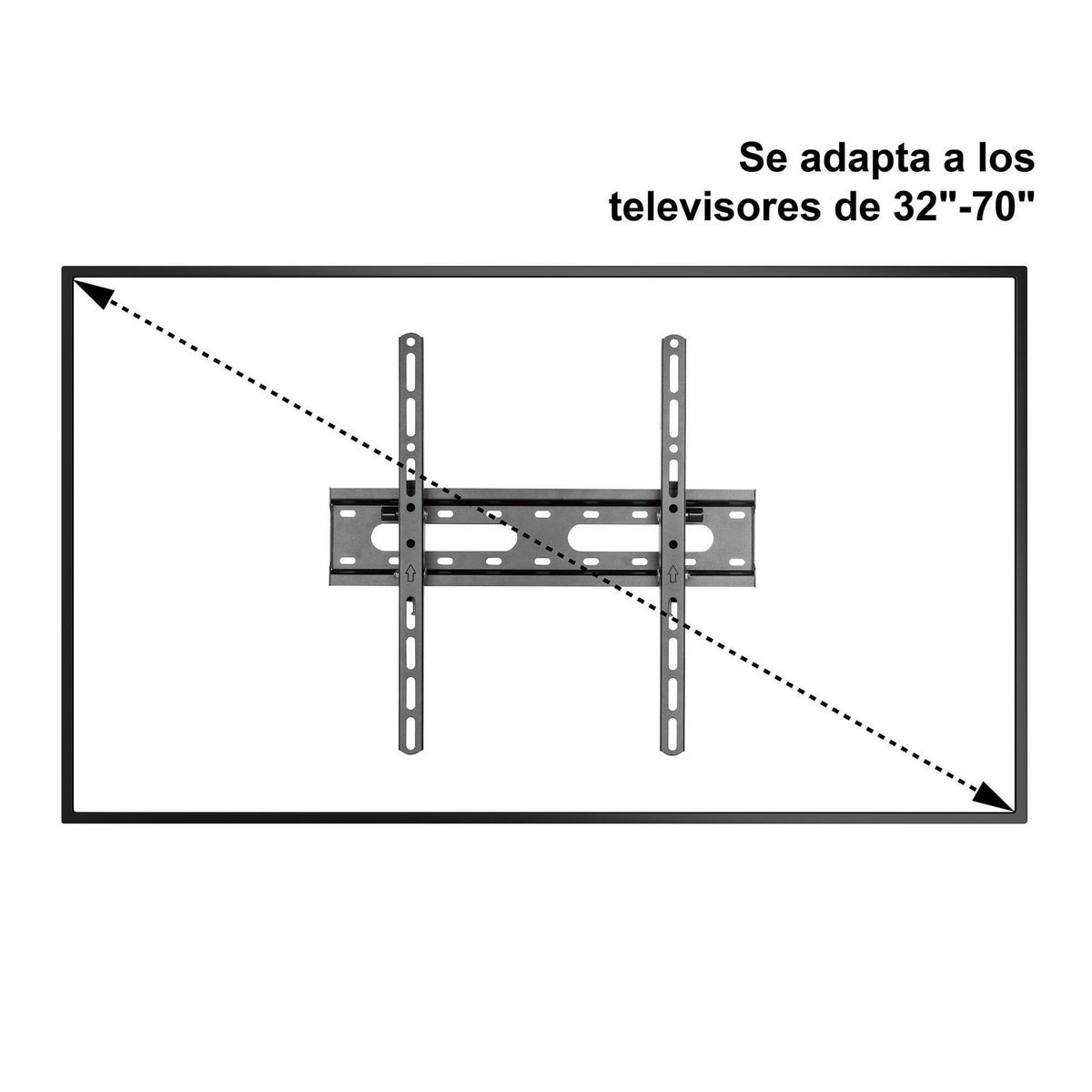 DAIRU - Soporte Reclinable TV 70 " Empotrado
