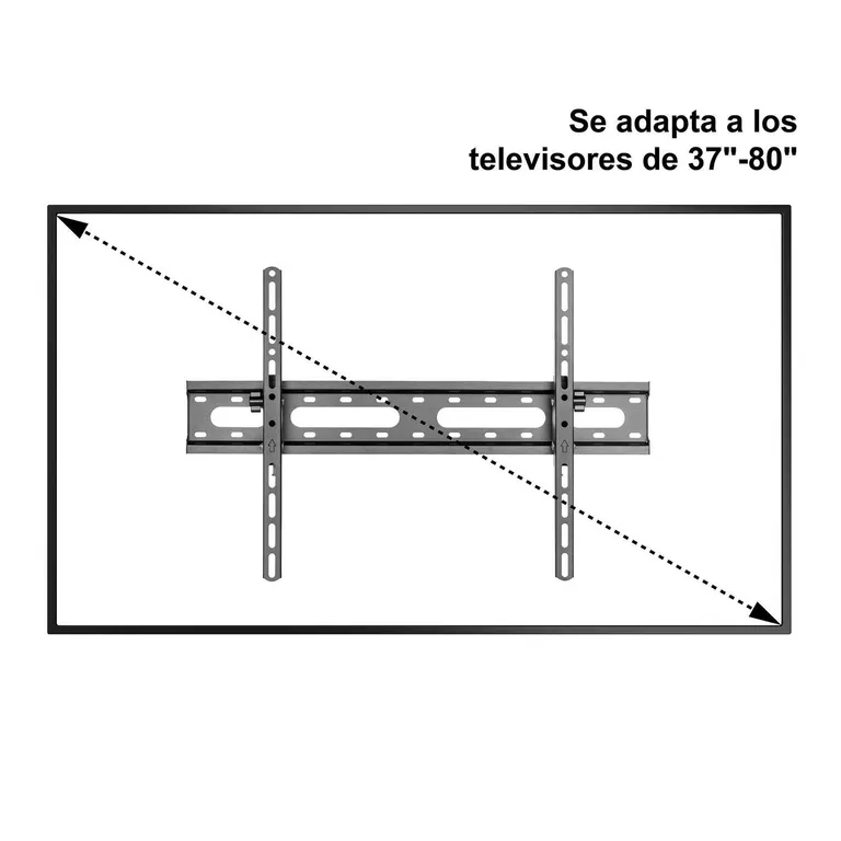 Soporte Reclinable TV 80 " Empotrado