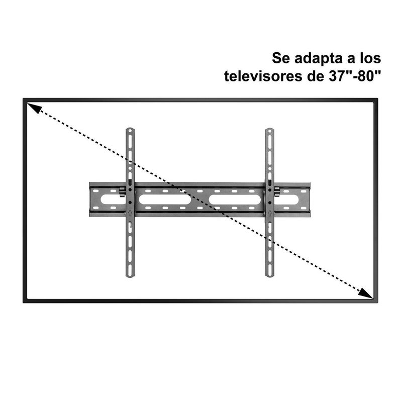 DAIRU - Soporte Reclinable TV 80 " Empotrado