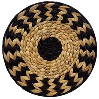 Adorno pared flor Natural Negro 3x33 cm