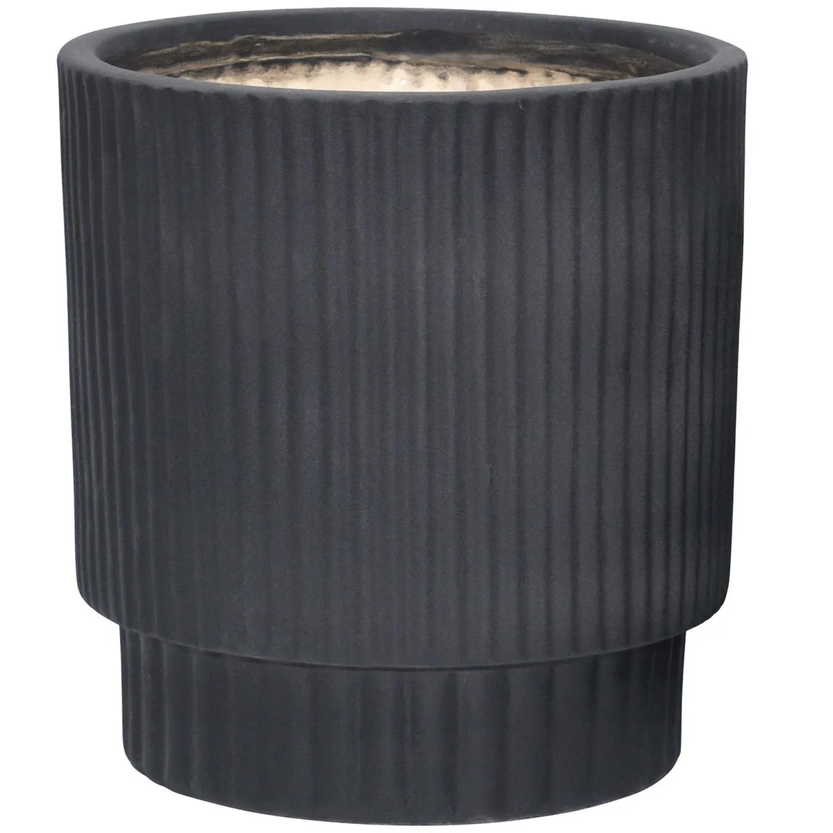 JUST HOME COLLECTION - Macetero Vitoria de Cerámica 32x32 cm Negro