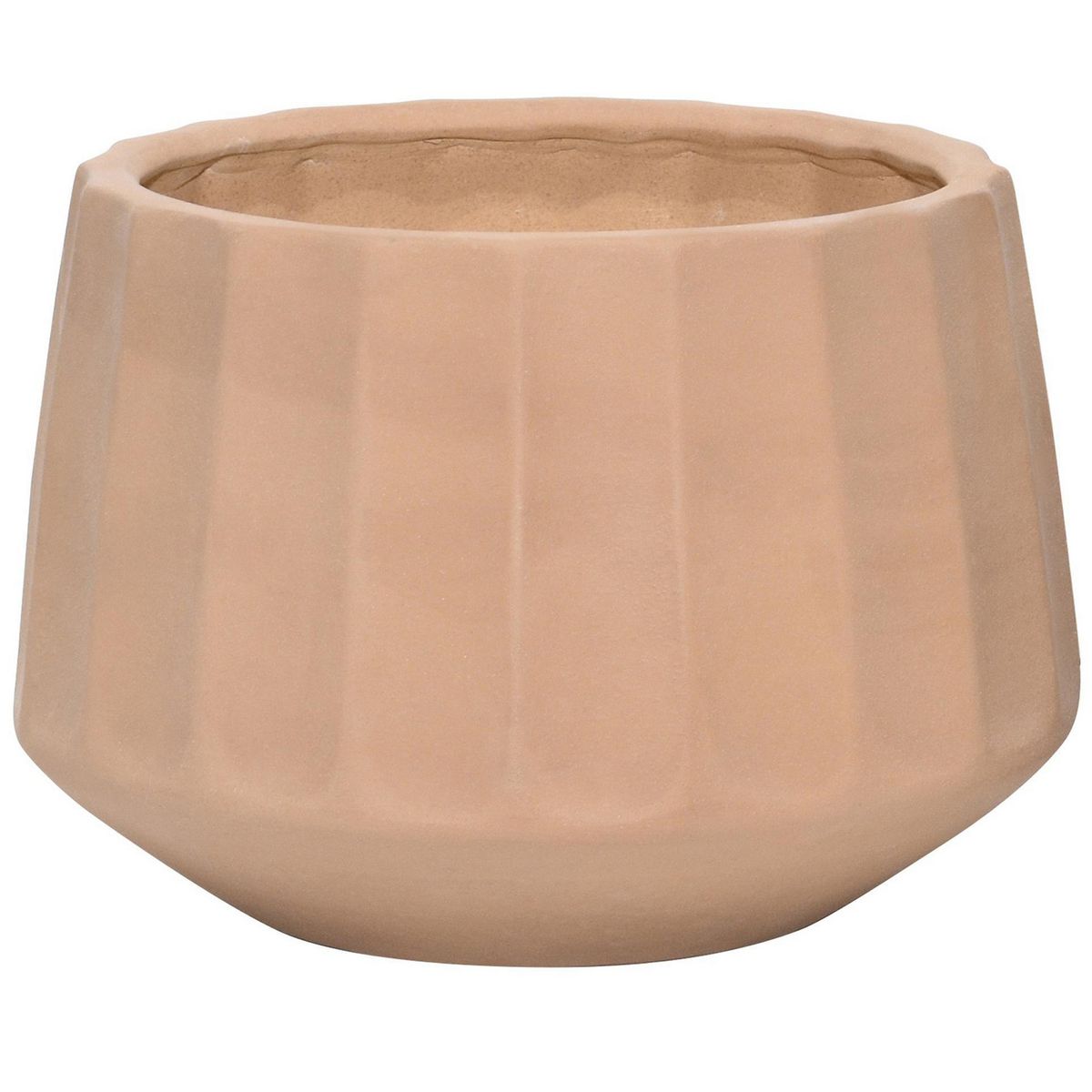 JUST HOME COLLECTION - Macetero Vitoria de Cerámica 36x25 cm Marrón
