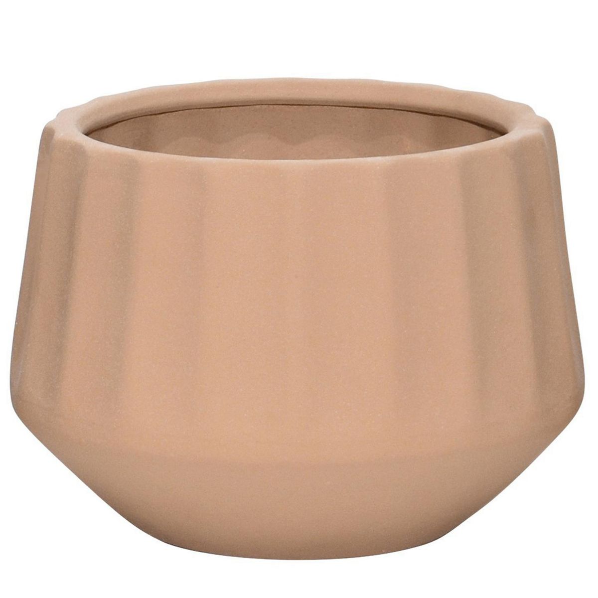 JUST HOME COLLECTION - Macetero Vitoria de Cerámica 12x17 cm Marrón