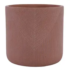 JUST HOME COLLECTION - Macetero de Cemento 24x24 Terracota