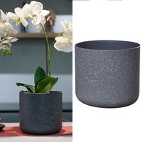 Macetero Denver de Plástico 22x20 cm Plomo