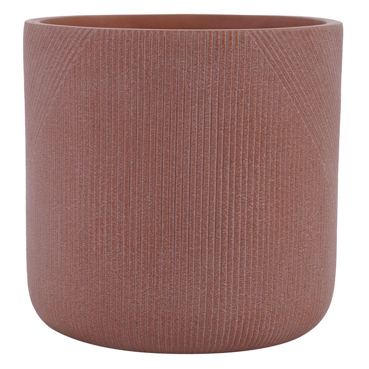 JUST HOME COLLECTION - Macetero Denver de Fibra de Vidrio 30x30 cm Terracota