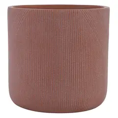JUST HOME COLLECTION - Macetero Denver de Fibra de Vidrio 30x30 Terracota