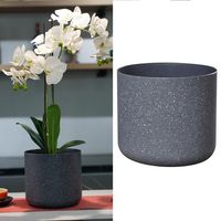 Macetero Denver de Plástico 16x15 cm Plomo