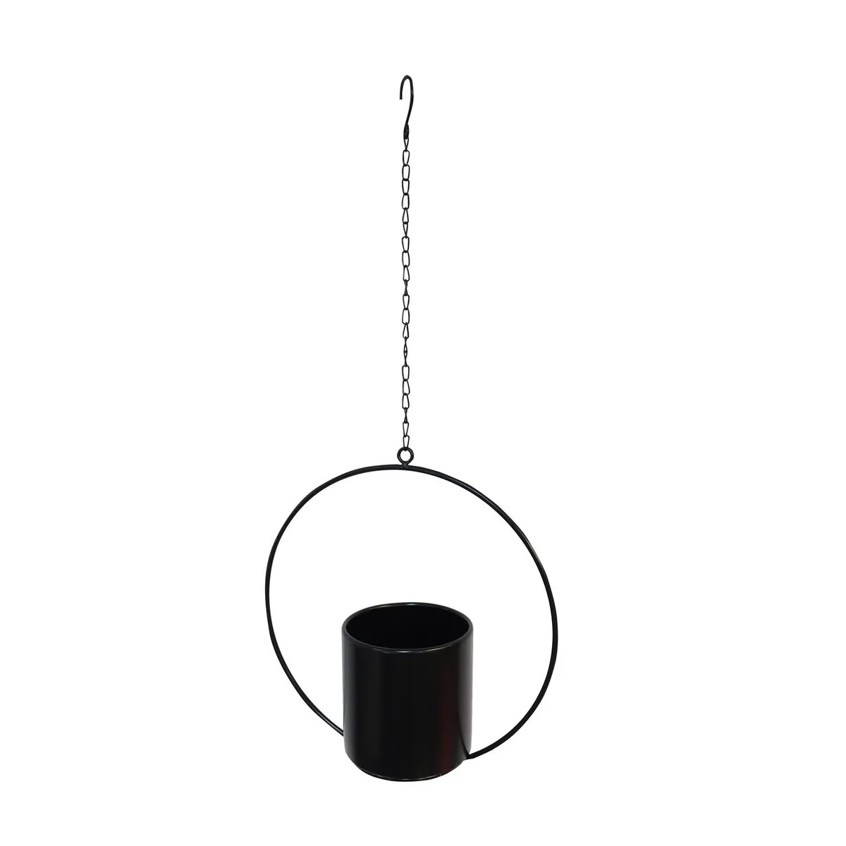 JUST HOME COLLECTION - Portamacetero colgante negro 65 cm
