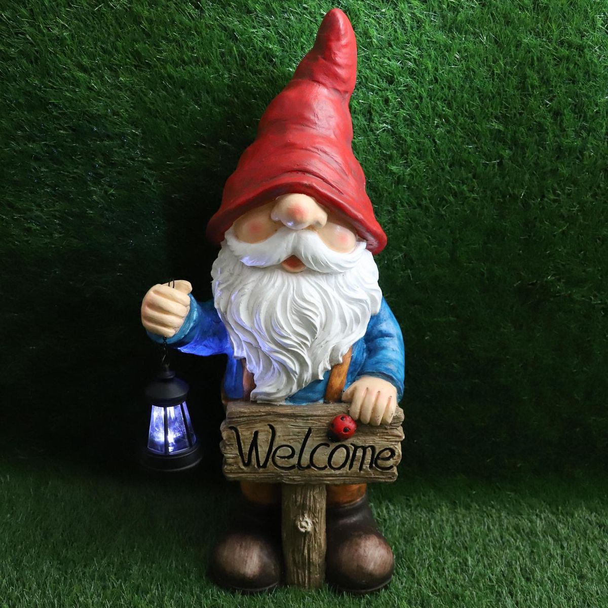 JUST HOME COLLECTION - Figura decorativa duende solar 73 cm