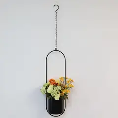 JUST HOME COLLECTION - Portamacetero colgante negro 55 cm