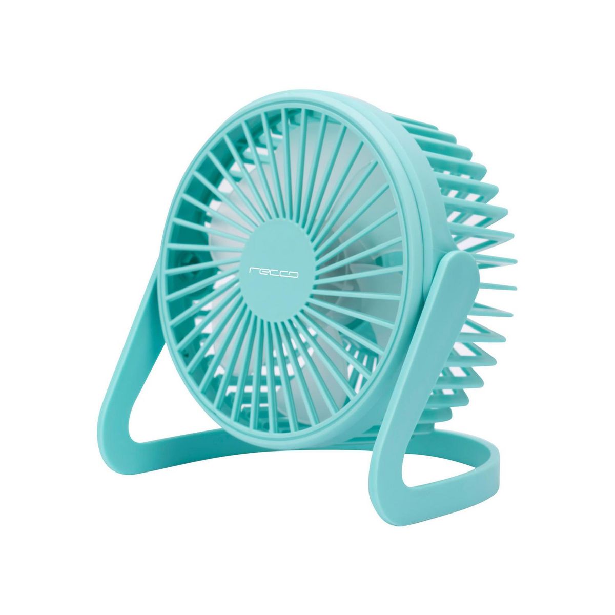 RECCO - Ventilador Box USB celeste
