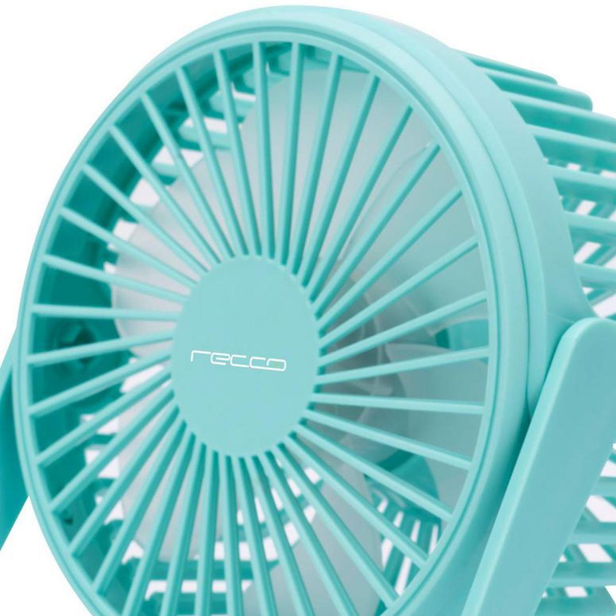 RECCO - Ventilador Box USB celeste