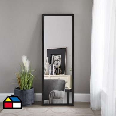 Espejo deco regulo 40x125 cm negro