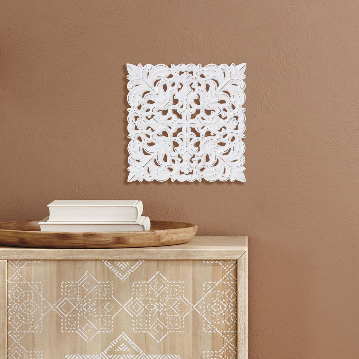 JUST HOME COLLECTION - Cuadro Blanco 1.2x26 cm