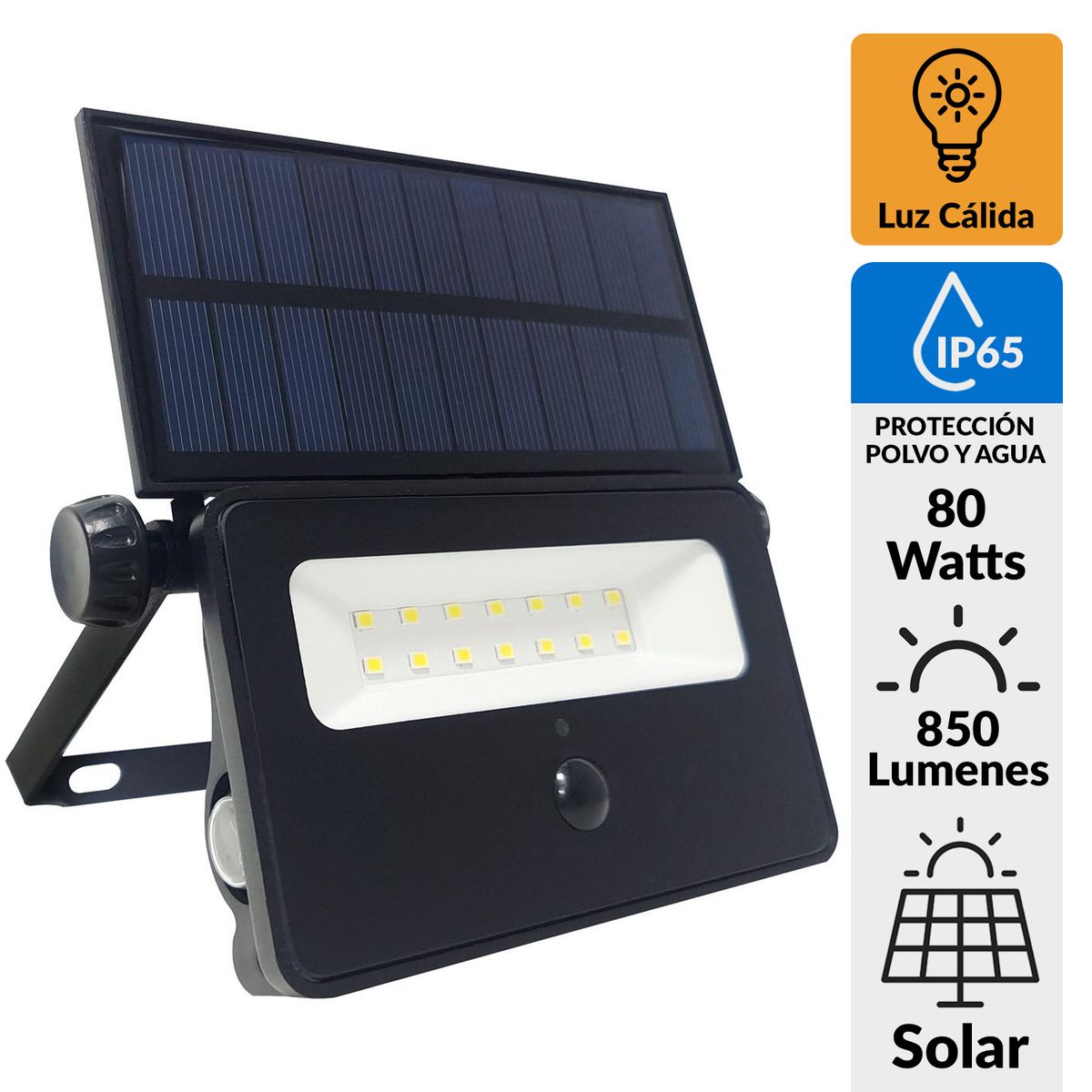 DAIRU - Apliqué Exterior Solar Led 80 W IP 65 850 lm Luz Cálida