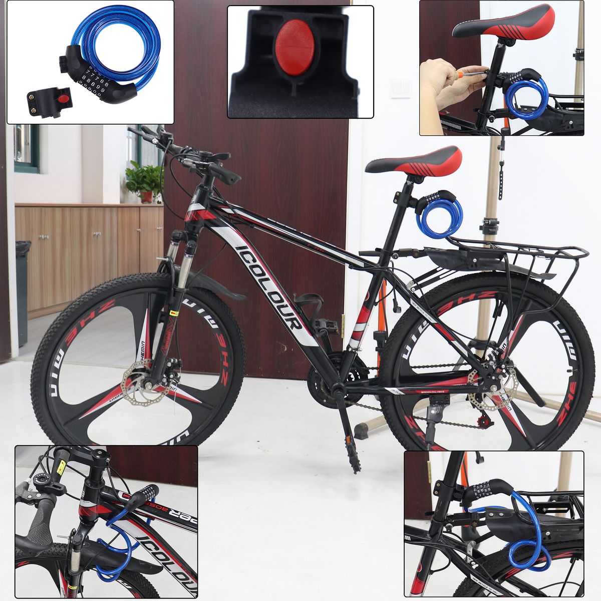 AUTOSTYLE - Candado para Bicicleta con clave