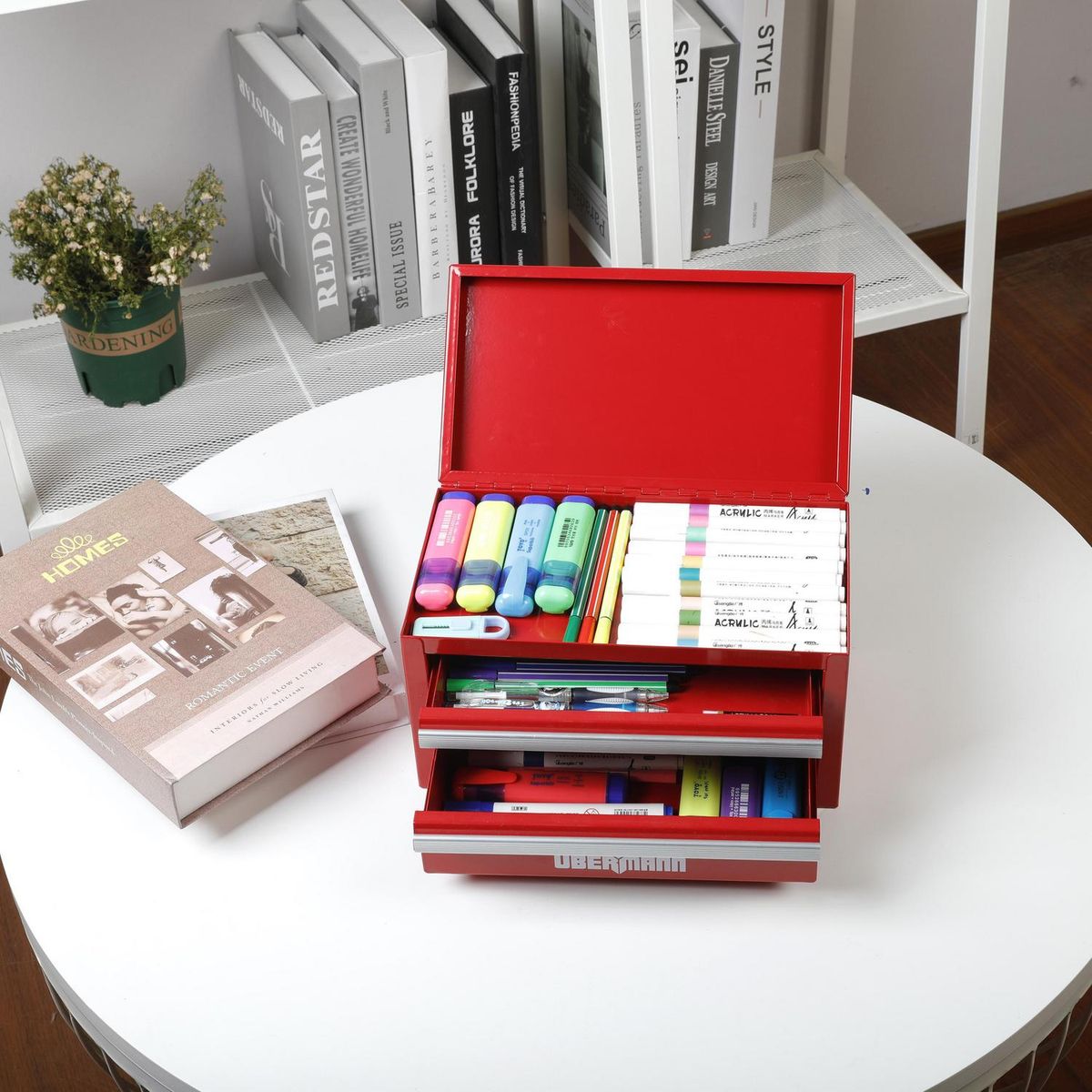 UBERMANN - Caja metálica para herramientas 27x15x15 cm