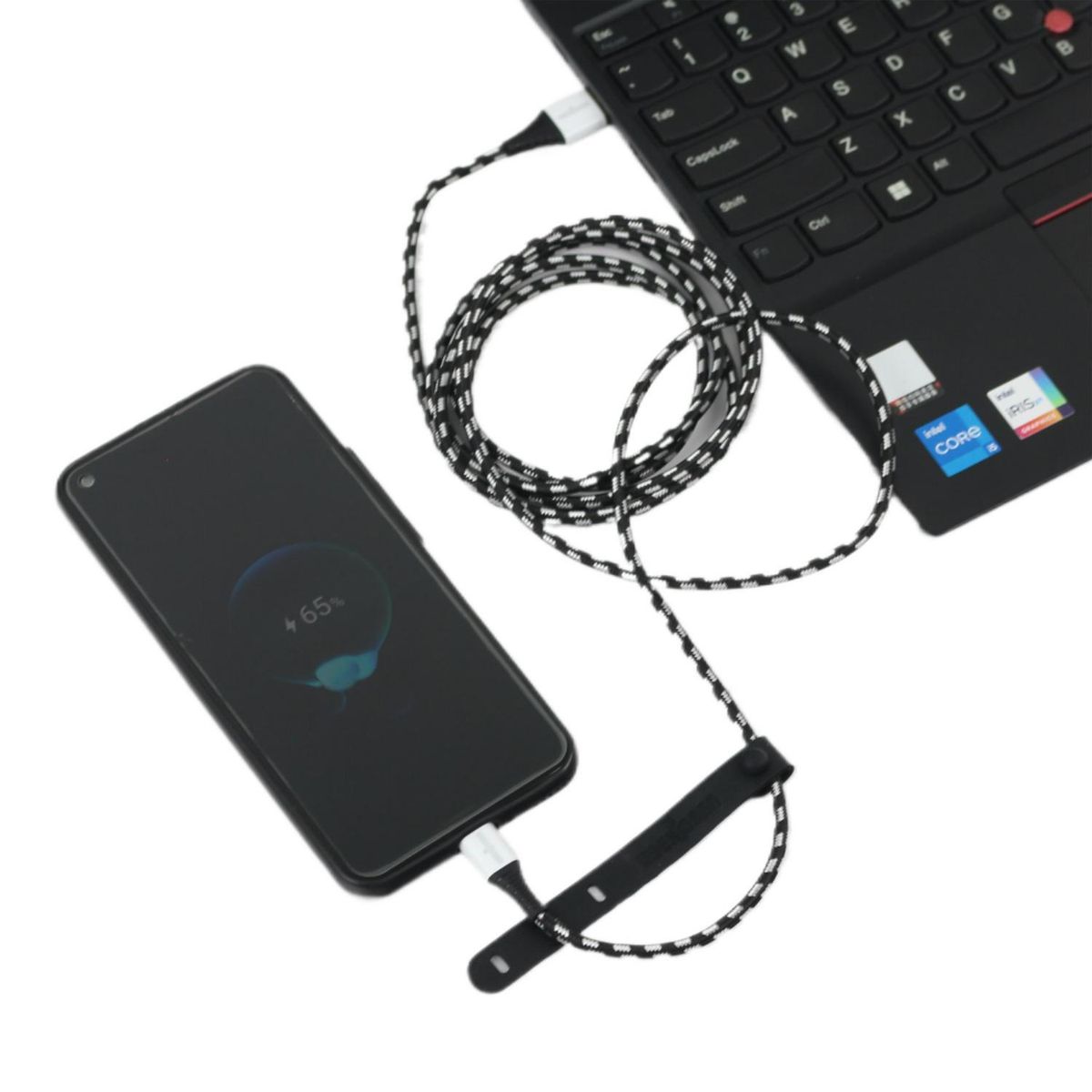 UBERMANN - Cable carga rápida USB a tipo C hecho con Kevlar