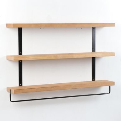 Repisa pared madera