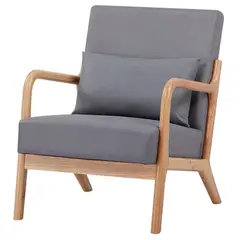 JUST HOME COLLECTION - Poltrona 1 cuerpo Bodo 60x76x73 cm Gris