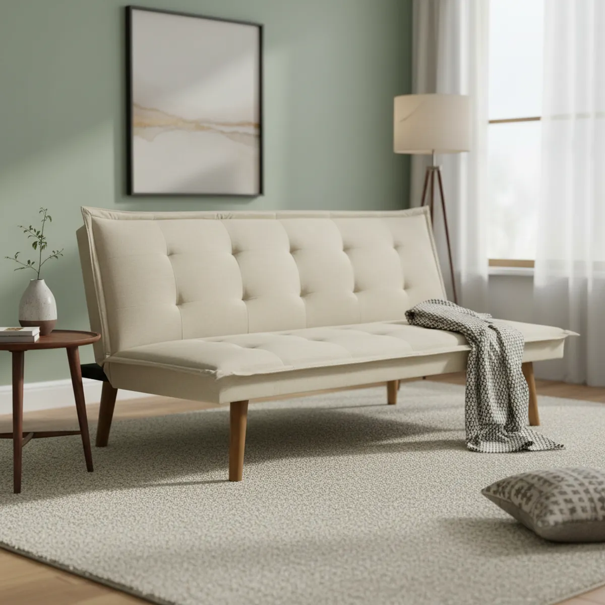 JUST HOME COLLECTION - Futón Louvre Beige 180x89x85 cm