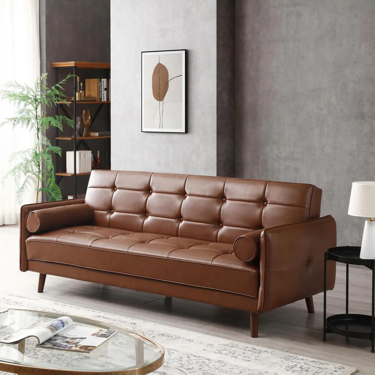 JUST HOME COLLECTION - Sofá Brooklyn Café 210x108x83 cm