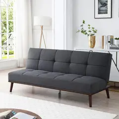 JUST HOME COLLECTION - Futón Rafael Gris oscuro 189x106x84 cm