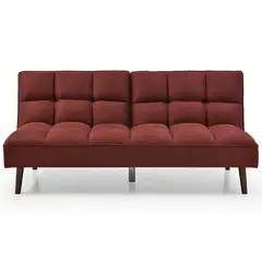 JUST HOME COLLECTION - Futón Artfort Rojo oscuro 182x115x86 cm