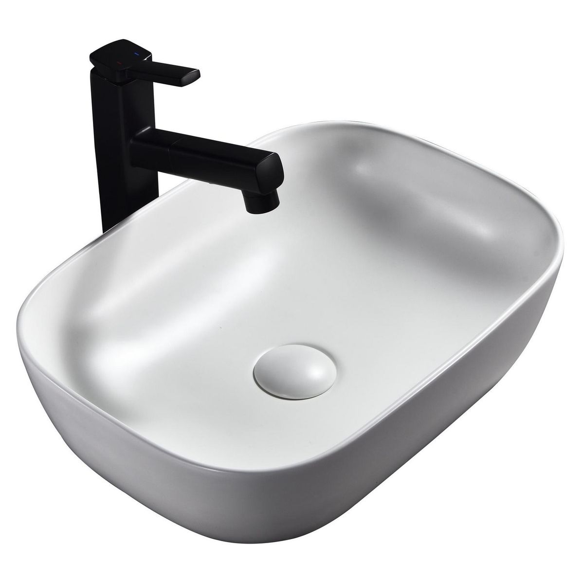 SENSI DACQUA - Lavamanos con Forma Rectangular Porcelana 46.5x13.5x32 cm