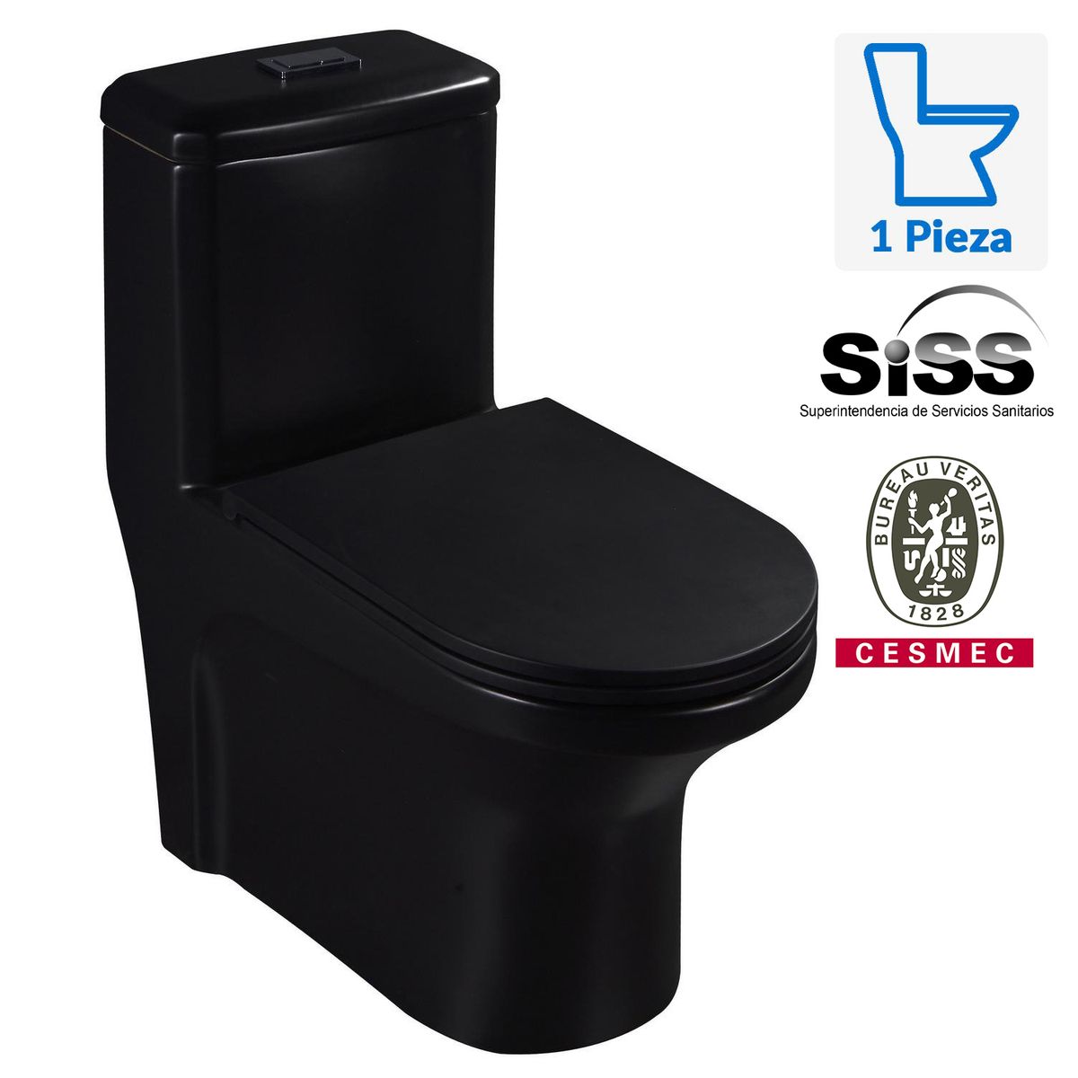 SENSI DACQUA - Sanitario One Piece a Piso 30,5 cm 7 Litros Roma