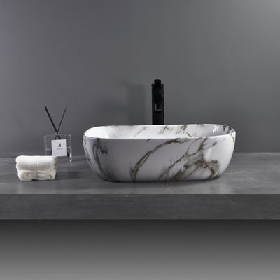 Imagen 2 del producto Lavamanos con Forma Rectangular Porcelana 46.5x13.5x32 cm