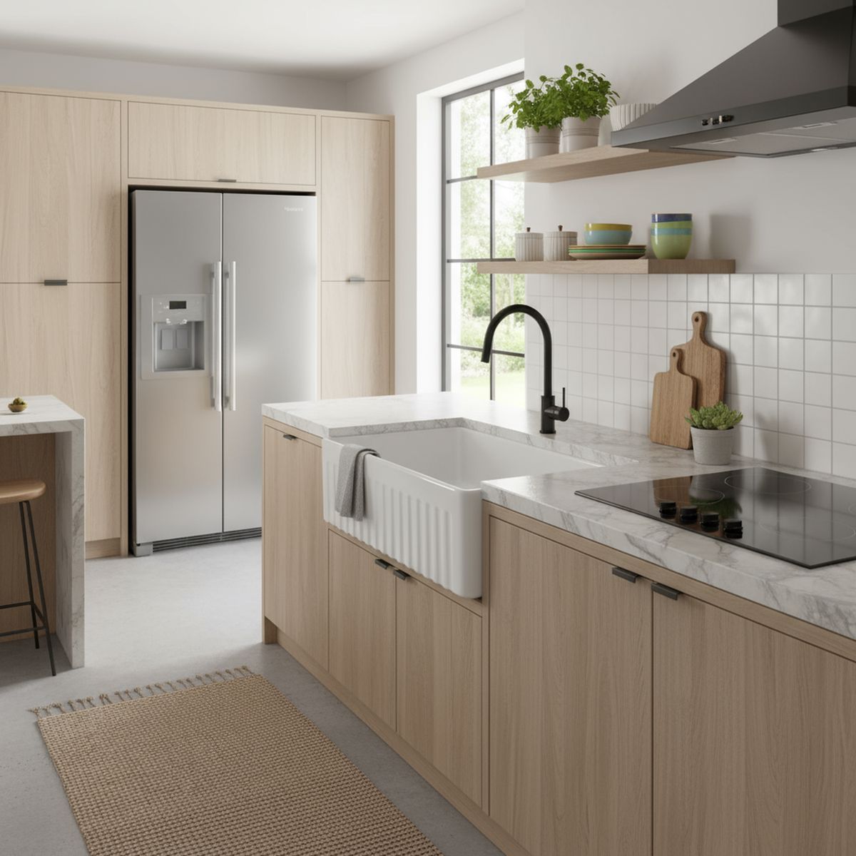 SENSI DACQUA - Lavaplatos 1 Cubeta(s) 76x25.5x46 cm Cerámica