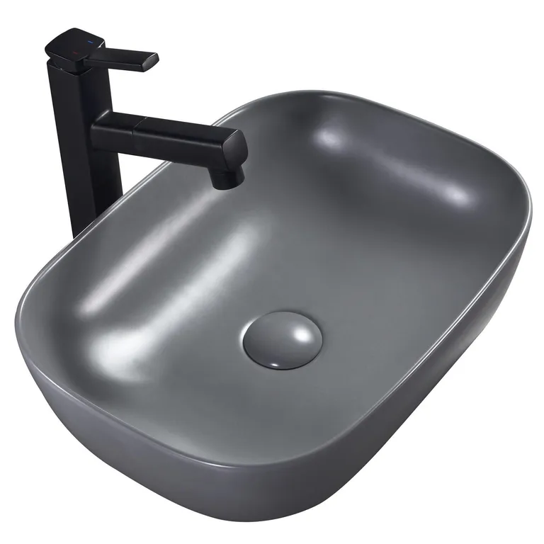 Lavamanos con Forma Rectangular Porcelana 46.5x13.5x32 cm