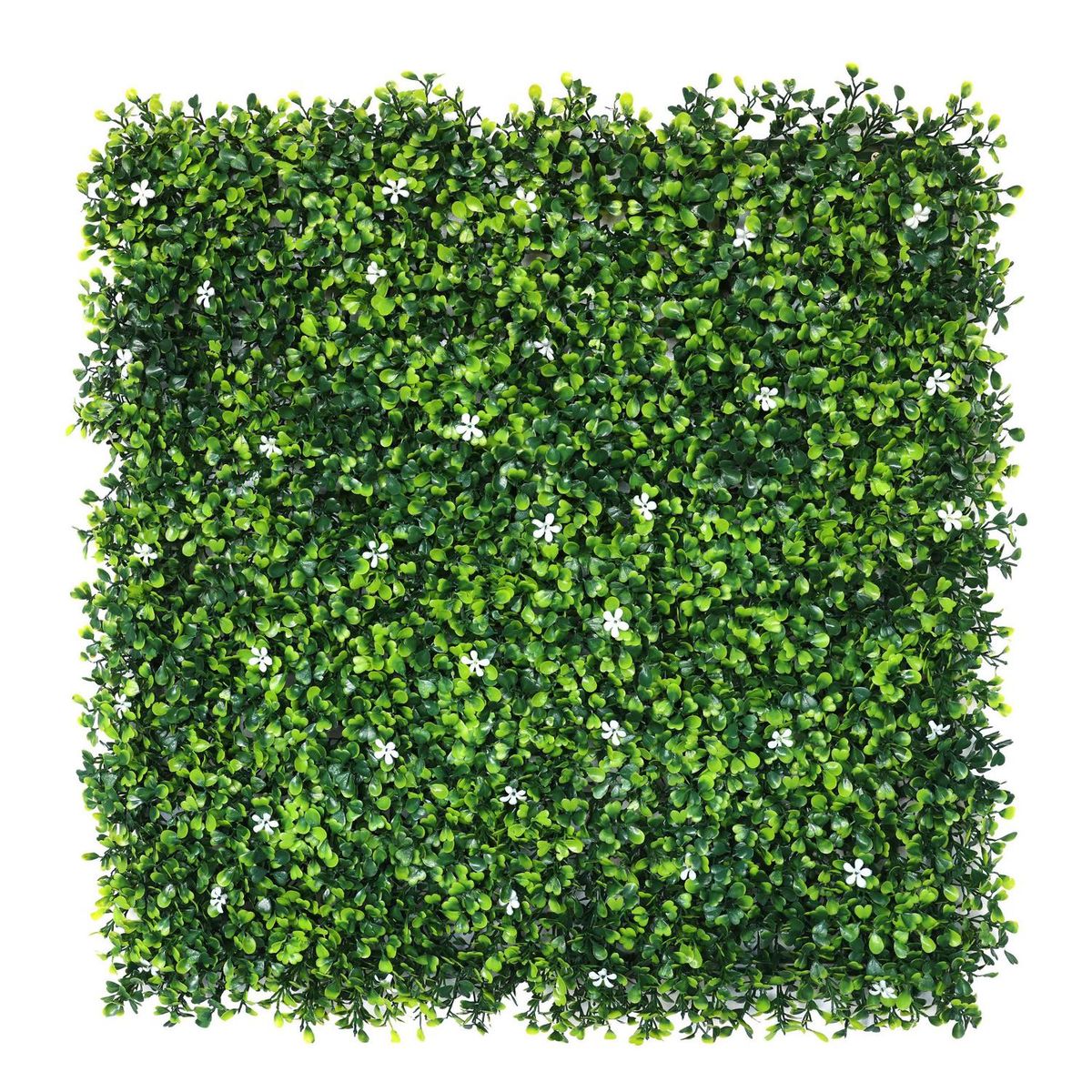 JUST HOME COLLECTION - Jardín vertical flores blancas 50x50cm