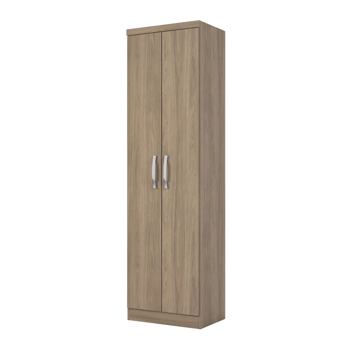 CASA BONITA - Closet Multifuncional 2 Puerta(s) 4 Repisa(s) 52x183x36 cm Rústico