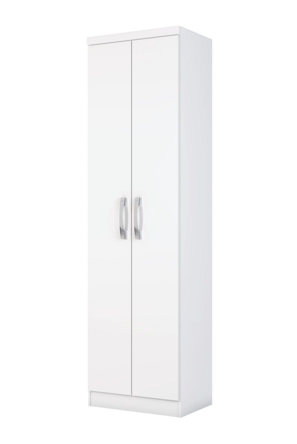 CASA BONITA - Clóset Mulfuncional 2 Puerta(s) 4 Repisa(s) 52x183x36 cm Blanco