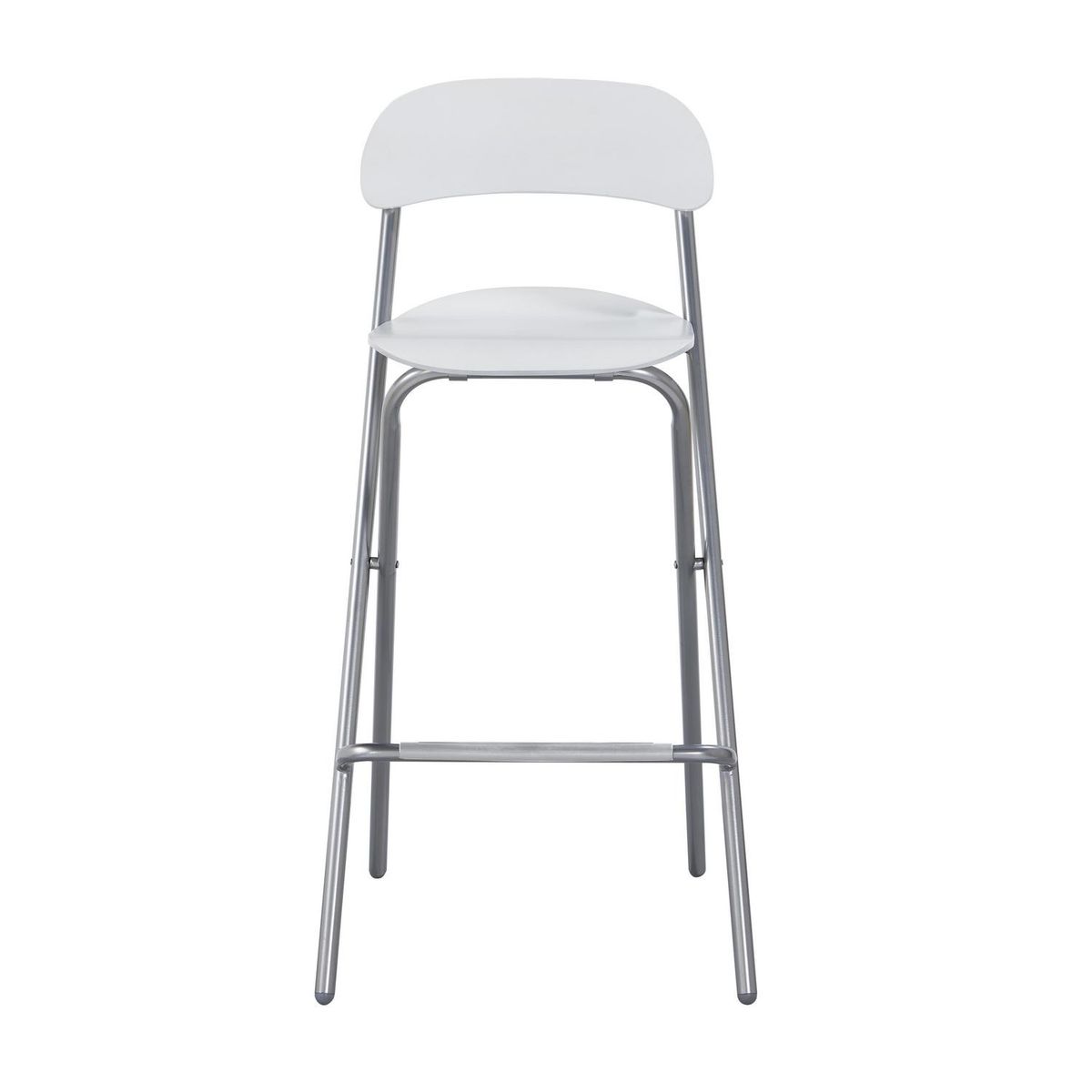 JUST HOME COLLECTION - Silla Bar Plegable Blanco 98x46x50 cm