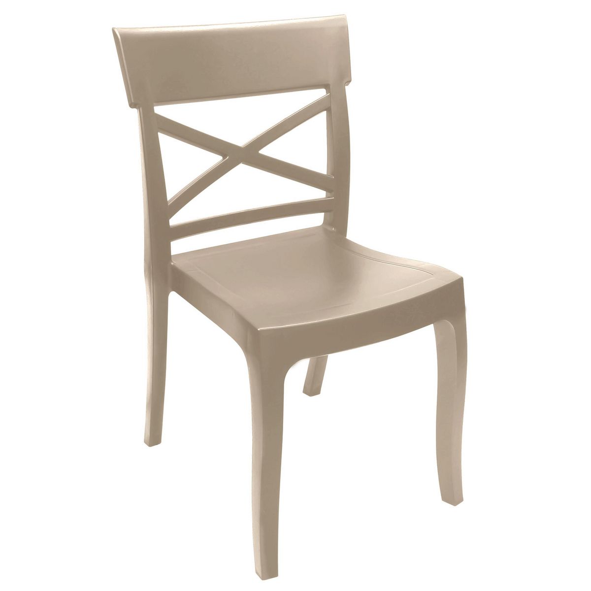 JUST HOME COLLECTION - Silla terraza resina beige