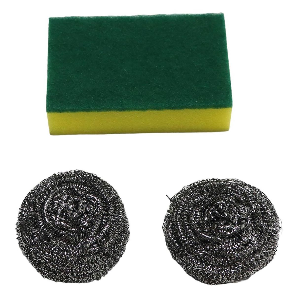 KLEINE WOLKE - Set Kleine Wolke Esponja Doble Cara y Virutillas 3 Unidades