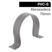 Abrazadera PVC-S 75mm Gris 1u