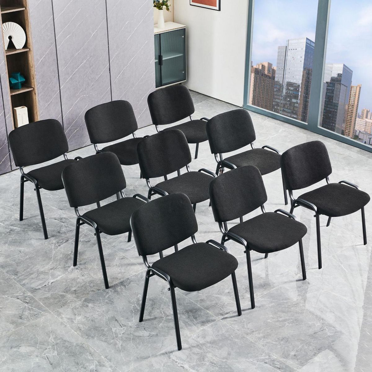 JUST HOME COLLECTION - Silla Visita Vista Negro