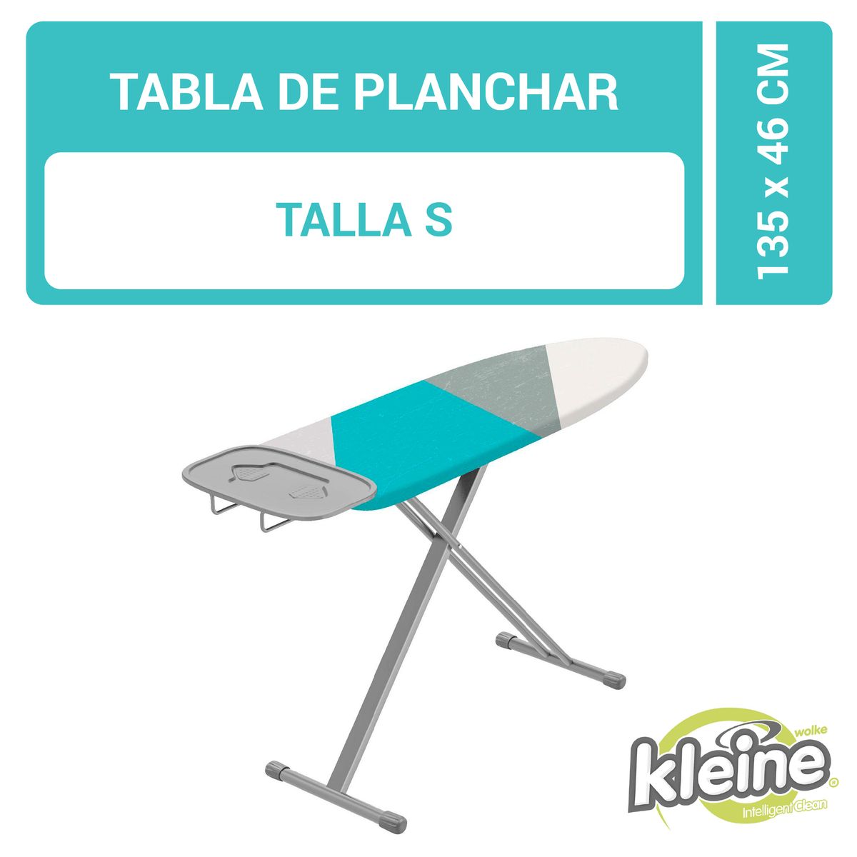 KLEINE WOLKE - Funda de tabla de planchar geométrica L 135x46