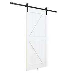 HOLZTEK - Puerta Corredera MDF/PVC color blanco 91x213x3.5