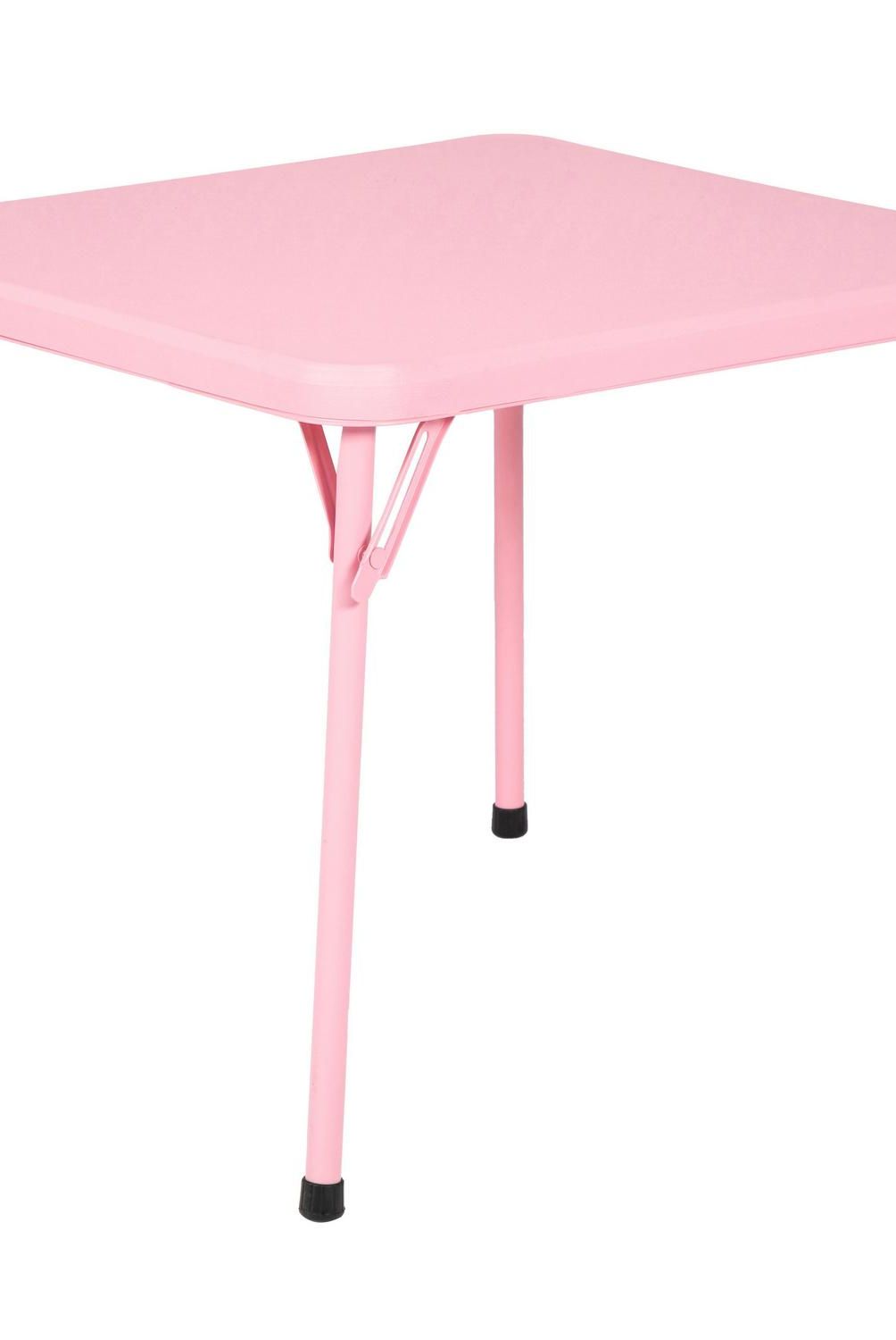 JUST HOME COLLECTION - Mesa infantil plegable rosada