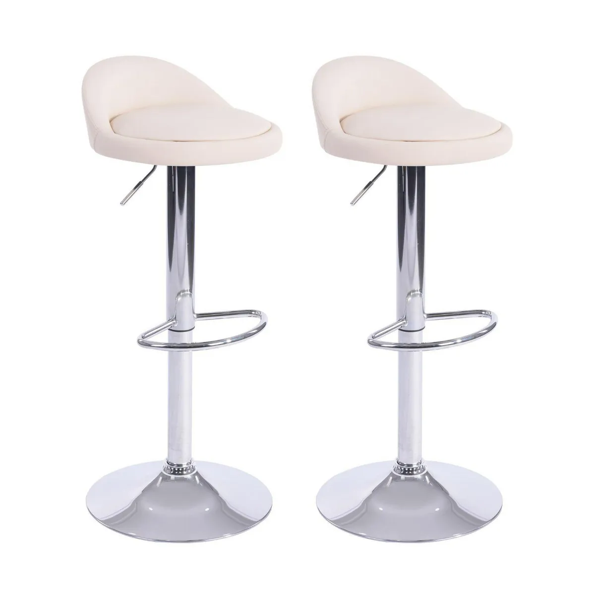 JUST HOME COLLECTION - Set de 2 Sillas Struls Blanco 91x38x41 cm