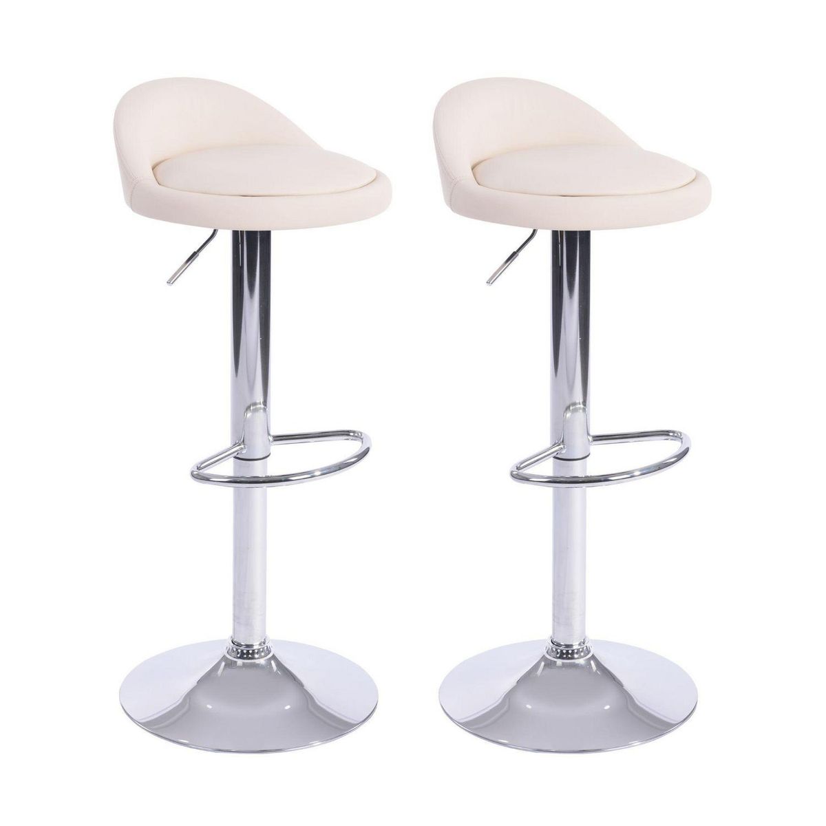 JUST HOME COLLECTION - Set de 2 Sillas Struls Blanco 91x38x41 cm